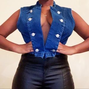 Victorian Denim Vest (S)
